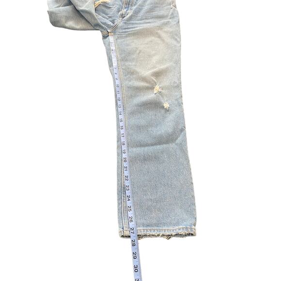 Abercrombie & Fitch Medium Wash The '90s Straight Ultra High Rise Jeans Size 4 - Picture 11 of 12